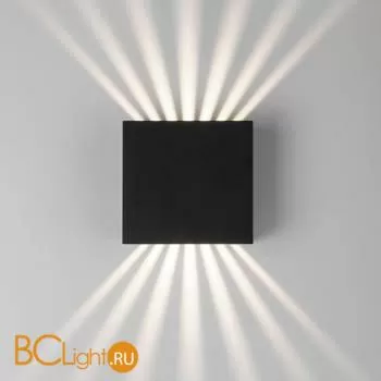 Уличный настенный светильник Elektrostandard Sole 35149/D черный a058892 - Фото 3