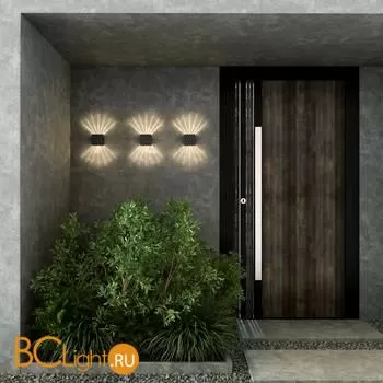 Уличный настенный светильник Elektrostandard Sole 35149/D черный a058892 - Фото 1