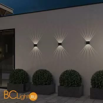 Уличный настенный светильник Elektrostandard Sole 35149/D черный a058892 - Фото 0