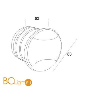 Подсветка для лестниц и дорожек Elektrostandard Step 3 MRL LED 1105 белый a049747 - Фото 2
