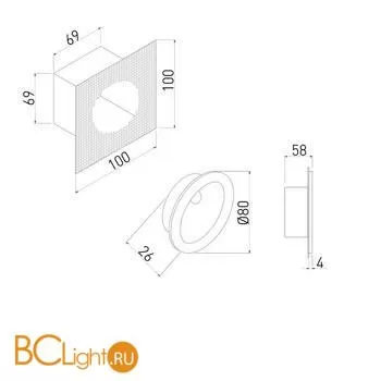 Встраиваемый светильник Elektrostandard Step MRL LED 1118 Белый a058684 - Фото 2