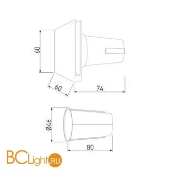 Встраиваемый светильник Elektrostandard Step MRL LED 1120 черный a058912 - Фото 2