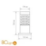 Садово-парковый фонарь Elektrostandard Strada 1508 TECHNO серый a035097 - Фото 7