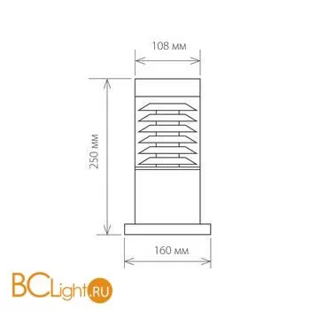 Садово-парковый фонарь Elektrostandard Strada 1508 TECHNO черный a035096 - Фото 2