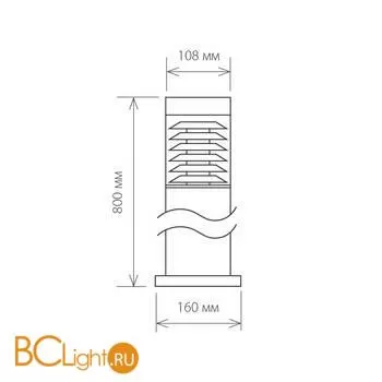 Садово-парковый фонарь Elektrostandard Strada 1507 TECHNO черный a035093 - Фото 3