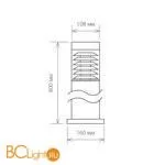 Садово-парковый фонарь Elektrostandard Strada 1507 TECHNO черный a035093 - Фото 3