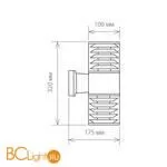 Уличный настенный светильник Elektrostandard Strada 1407 TECHNO черный a032609 - Фото 1