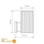 Бра Elektrostandard Strict 1404 TECHNO серый a032625 - Фото 0