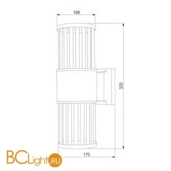 Бра Elektrostandard Strip 1411 TECHNO чёрный a048142 - Фото 2