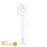 Садово-парковый фонарь Elektrostandard Talli GL 3002F a038484 - Фото 1