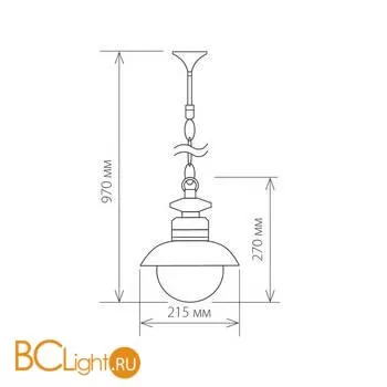 Уличный подвесной светильник Elektrostandard Talli GL 3002H a038483 - Фото 2