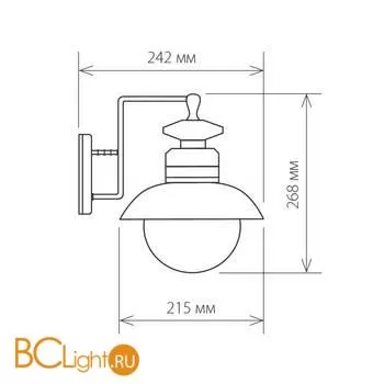 Уличный настенный светильник Elektrostandard Talli GL 3002D a038481 - Фото 0