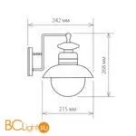 Уличный настенный светильник Elektrostandard Talli GL 3002D a038480 - Фото 0