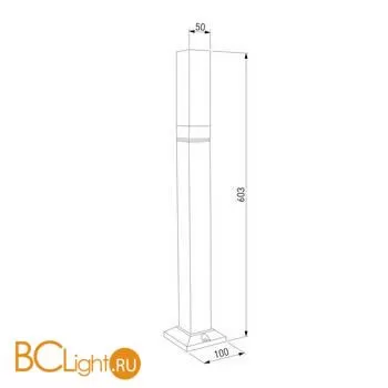 Ландшафтный светодиодный светильник Серый IP54 Elektrostandard Techno 1537 TECHNO LED a052861 - Фото 4