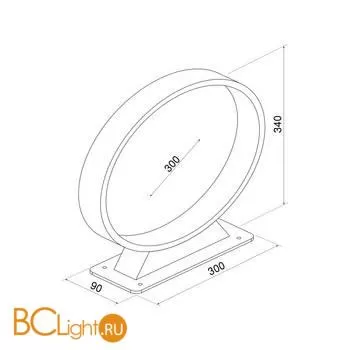 Садово-парковый фонарь Elektrostandard Techno 1526 TECHNO LED a048181 - Фото 1