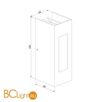Уличный настенный светильник Elektrostandard Techno 1638 TECHNO LED серый a054930 - Фото 1