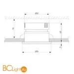 Встраиваемый светильник Elektrostandard Teka 25023/LED 7W 4200K BK черный a056769 - Фото 0