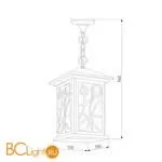 Уличный подвесной светильник Elektrostandard Tira GL 1005H a047195 - Фото 0