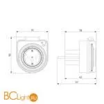 Розетка-таймер 16A x1 IP44 Белый TMH-M-2 a026135 - Фото 0