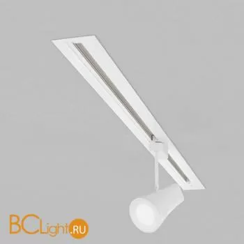 Встраиваемый однофазный шинопровод 1 метр белый (с вводом питания и заглушкой) Elektrostandard TRLM-1-100-WH a046195 - Фото 1