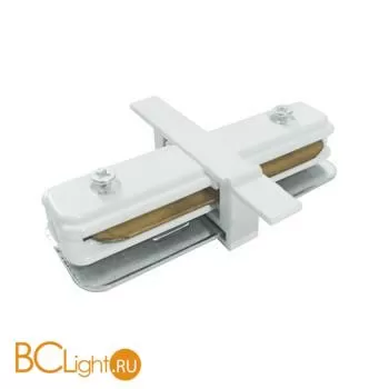 Коннектор прямой для однофазного встраиваемого шинопровода Elektrostandard Track TRCM-1-I-WH