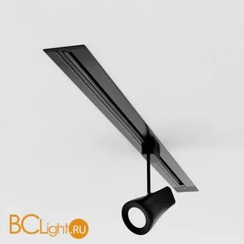 Встраиваемый однофазный шинопровод 1 метр черный (с вводом питания и заглушкой) Elektrostandard Track TRLM-1-100-BK a046194 - Фото 3