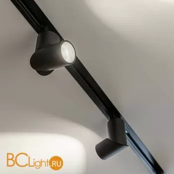 Встраиваемый однофазный шинопровод 1 метр черный (с вводом питания и заглушкой) Elektrostandard Track TRLM-1-100-BK a046194 - Фото 2