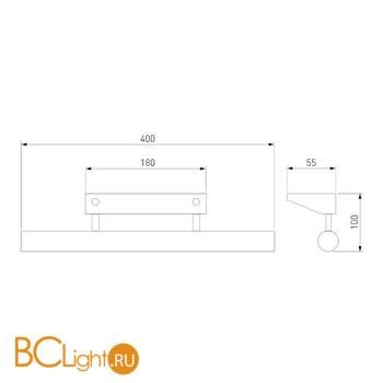 Подсветка для картин Elektrostandard Trinity Neo SW LED хром (MRL LED 1001) - Схема