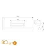 Подсветка для картин Elektrostandard Trinity Neo SW LED хром (MRL LED 1001) - Схема