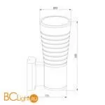Бра Elektrostandard Tube 1503 TECHNO LED черный a044304 - Фото 2