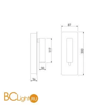 Настенный светильник Elektrostandard Tuo MRL LED 1117 белый a058494 - Фото 4