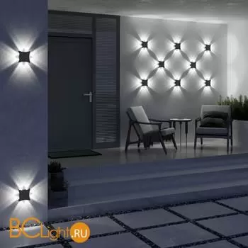 Настенный светильник Elektrostandard Twinky 1631 TECHNO LED чёрный a051823 - Фото 2