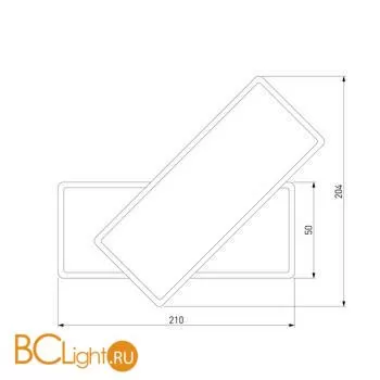 Бра Elektrostandard Twirl 90316/2 белый a055789 - Фото 3