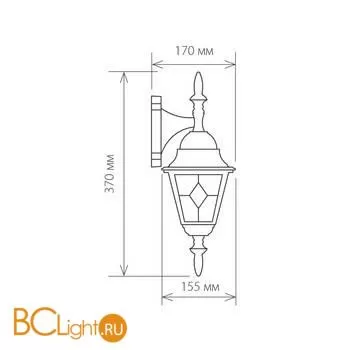Уличный настенный светильник Elektrostandard Vega Vega D черный a025019 - Фото 3
