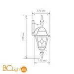 Уличный настенный светильник Elektrostandard Vega Vega D черный a025019 - Фото 3