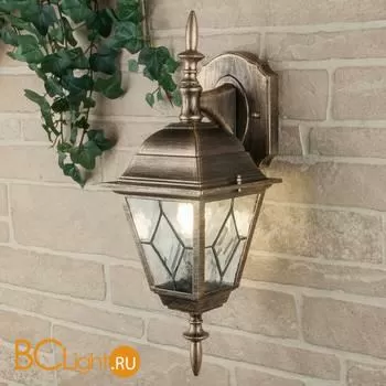 Уличный настенный светильник Elektrostandard Vega Vega D черное золото a025018