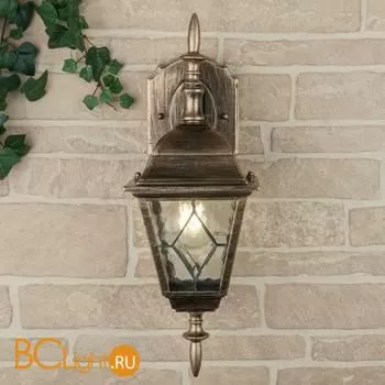 Уличный настенный светильник Elektrostandard Vega Vega D черное золото a025018 - Фото 0