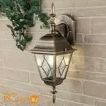 Уличный настенный светильник Elektrostandard Vega Vega D черное золото a025018