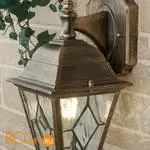 Уличный настенный светильник Elektrostandard Vega Vega D черное золото a025018 - Фото 1