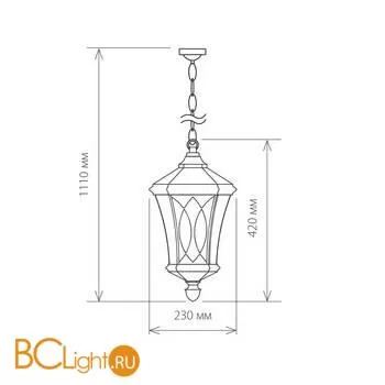 Уличный подвесной светильник Elektrostandard Virgo GLXT-1450H a031928 - Фото 0