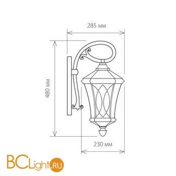 Уличный настенный светильник Elektrostandard Virgo GLXT-1450D a031921 - Фото 0