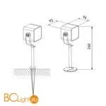 Садово-парковый фонарь Elektrostandard Visor 35142/S черный a057634 - Фото 3