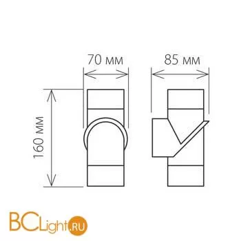 Бра Elektrostandard Vortex 1553 TECHNO LED a038418 - Фото 1