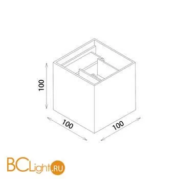 Уличный настенный светильник Elektrostandard Winner 1548 TECHNO LED WINNER алюминий a051730 - Фото 3