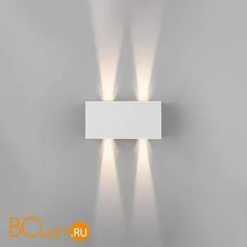 Уличный настенный светильник Elektrostandard Winner 35137/W белый a057133 - Фото 3