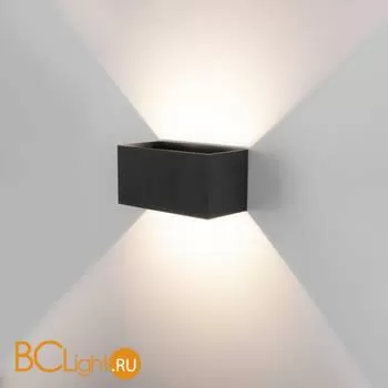 Уличный настенный светильник Elektrostandard Winner 35137/W черный a057136 - Фото 0