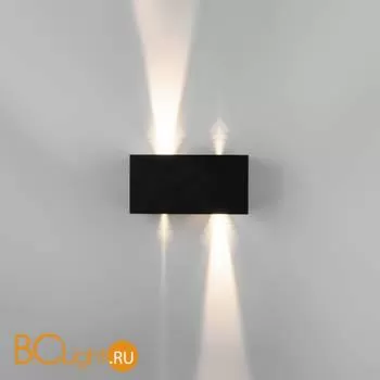 Уличный настенный светильник Elektrostandard Winner 35137/W черный a057136 - Фото 4