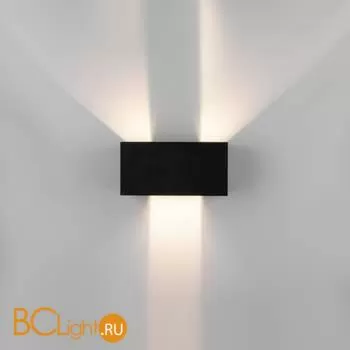 Уличный настенный светильник Elektrostandard Winner 35137/W черный a057136 - Фото 5