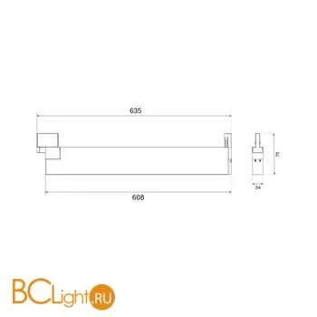 Трековый светильник Elektrostandard X-Line X-Line черный матовый 28W 4200K (LTB55) трехфазный a052446 - Фото 4