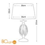 Настольная лампа Elstead Lighting Aegean AG/TL POL NICKEL - Схема